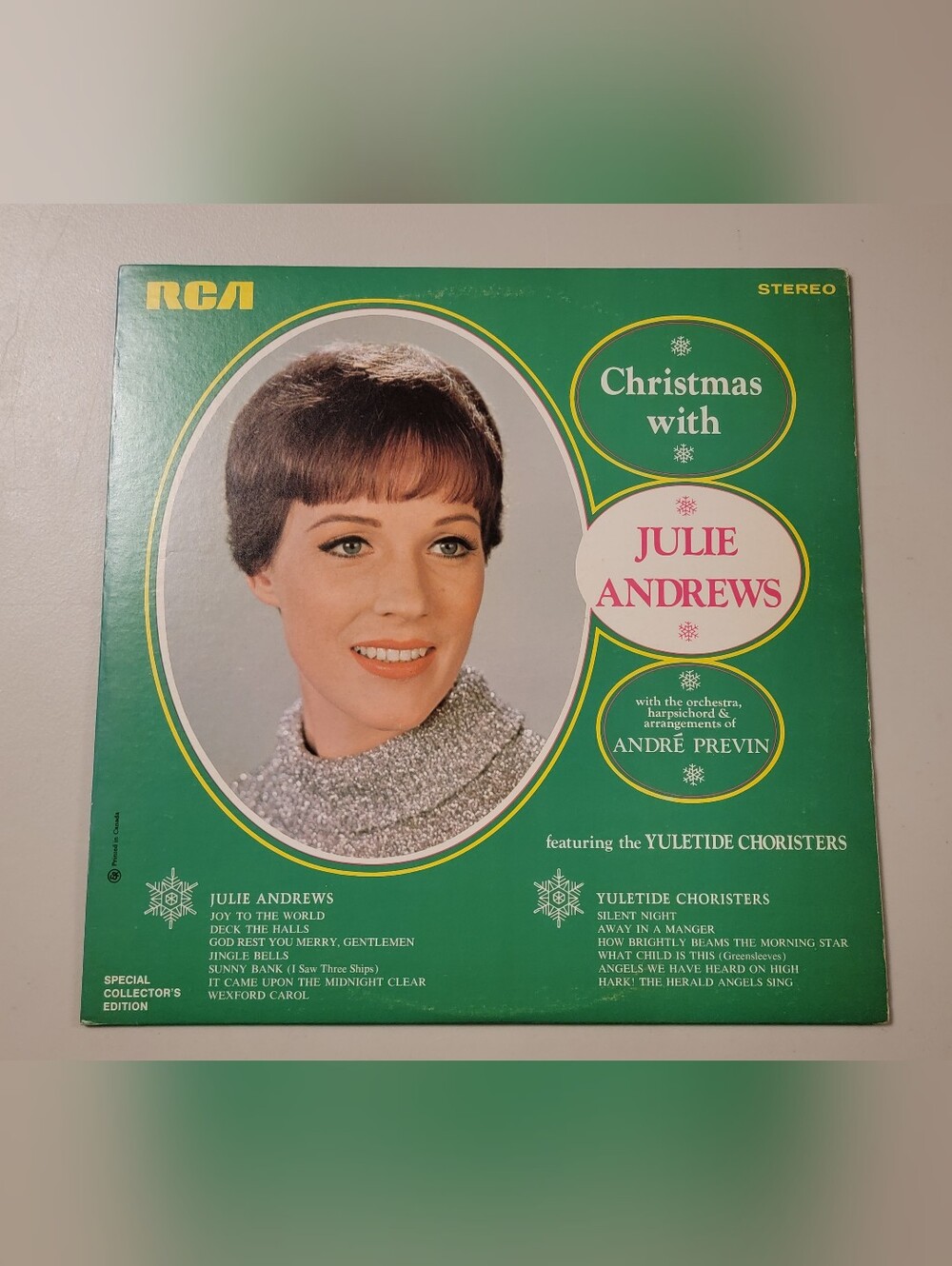 Christmas with Julie Andrews 33 RPM Record